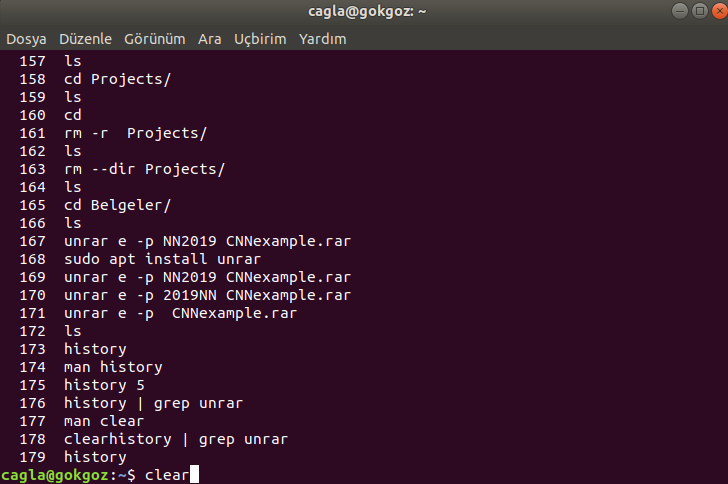 Basit GNU/Linux Terminal Komutları